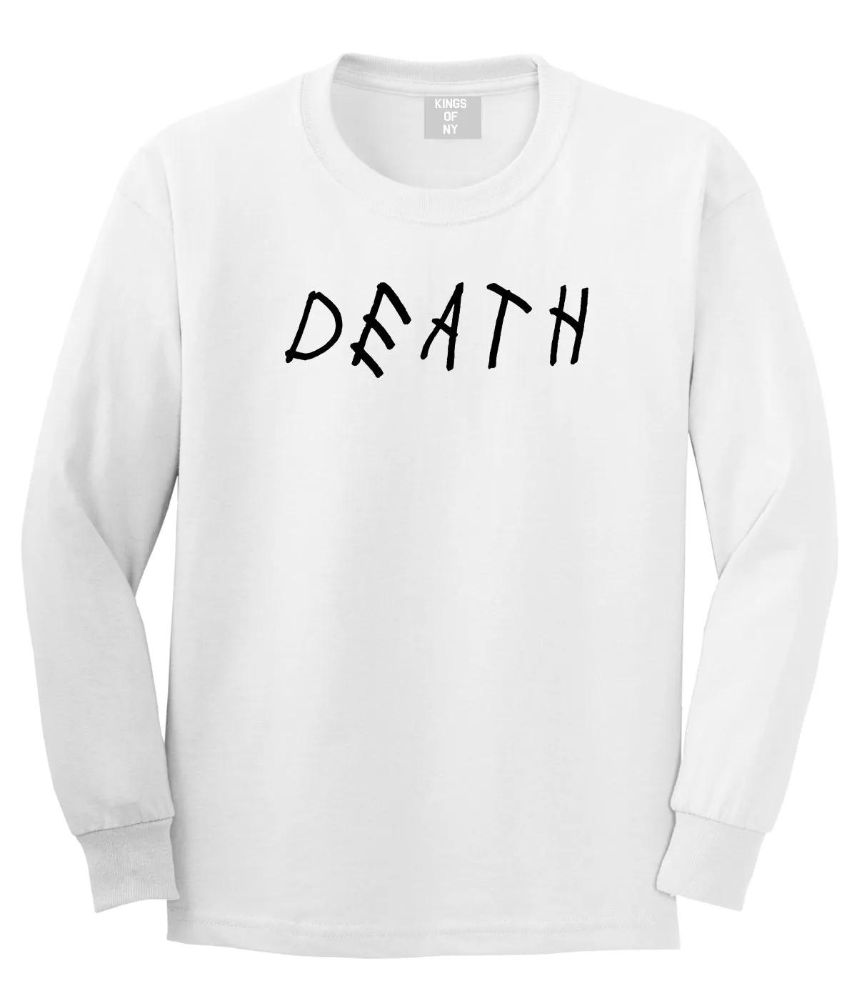 Death Font Mens Long Sleeve T-Shirt