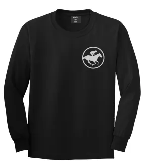 Derby Horse Racing Chest Mens Long Sleeve T-Shirt