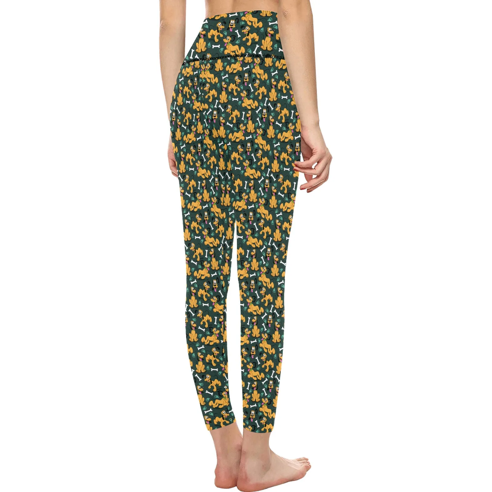 Disney Pluto Life Is Better With A Dog Women's Athletic Leggings