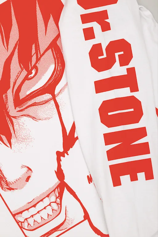 Dr. STONE Gen Cut Loose Long Sleeve Tee - White