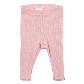 DUSKY PINK POINTELLE LEGGING