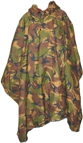 Dutch Army DPM Camo Poncho - DISTRESSED RANGE