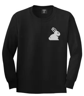 Easter Bunny Rabbit Chest Mens Long Sleeve T-Shirt