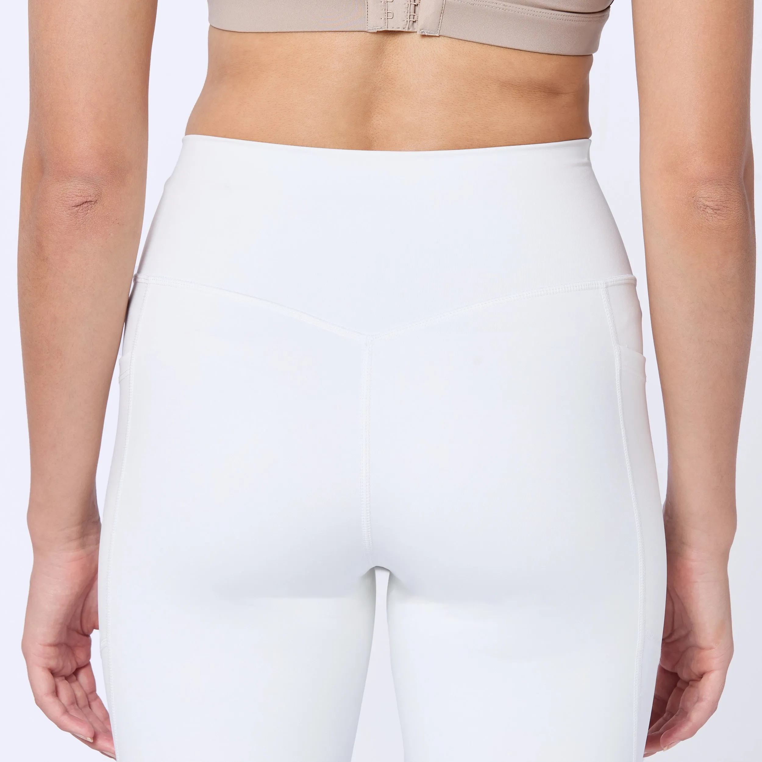 Essential ACT Double Layered Leggings 24" 2.0 - Pearl White