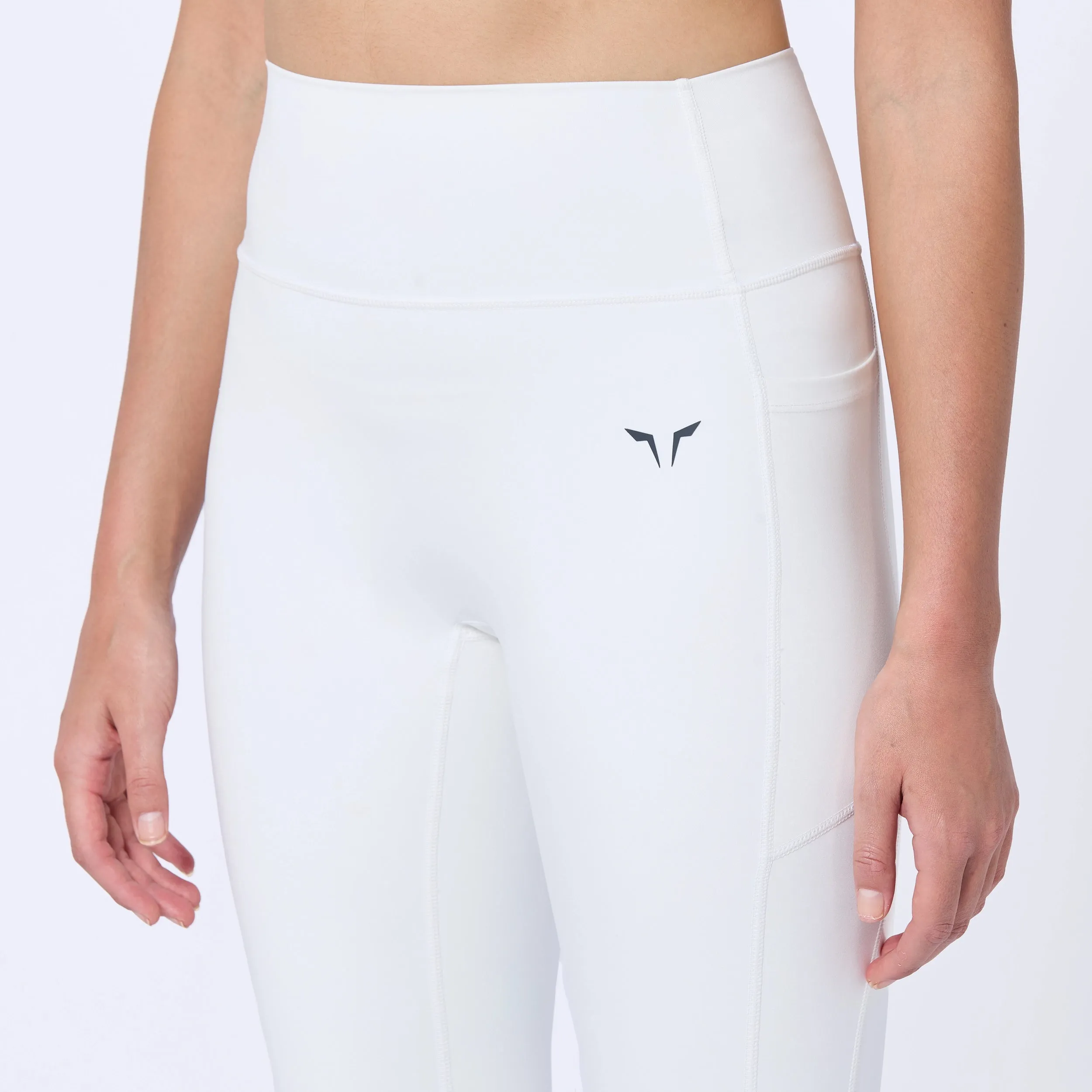 Essential ACT Double Layered Leggings 24" 2.0 - Pearl White