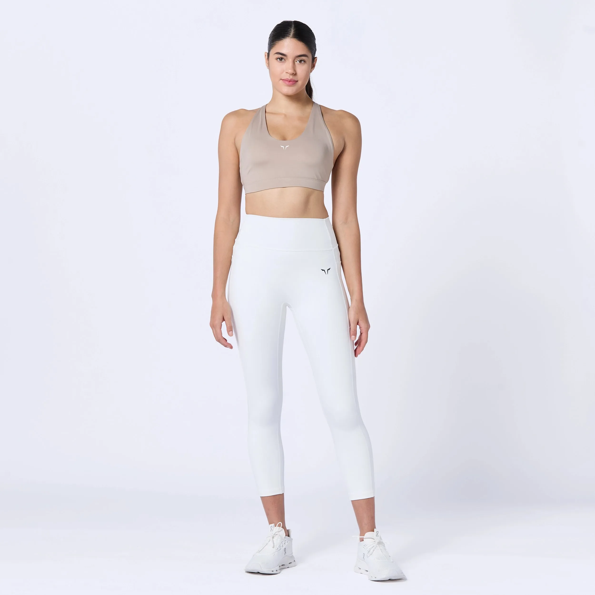 Essential ACT Double Layered Leggings 24" 2.0 - Pearl White