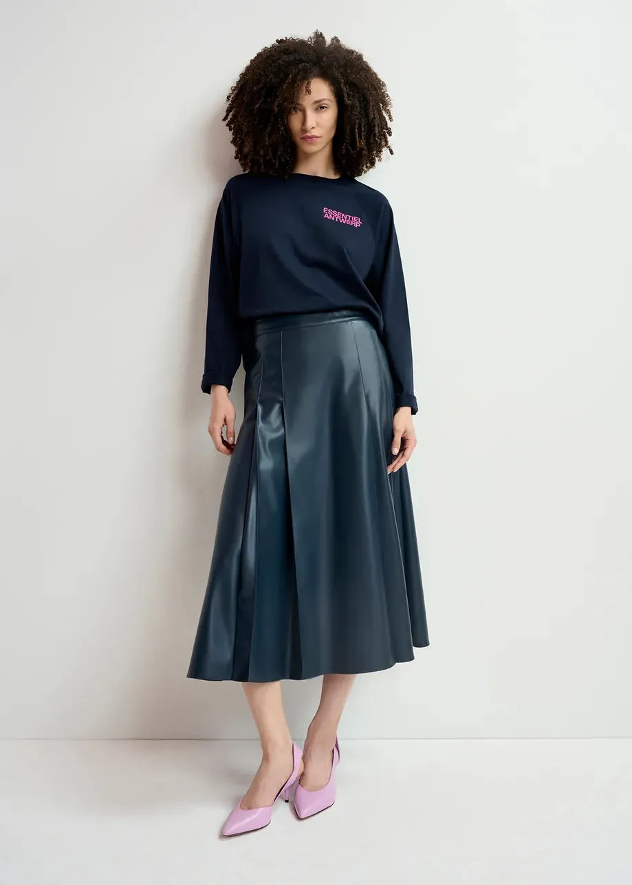 Essentiel Antwerp Geeuw Skirt in Navy