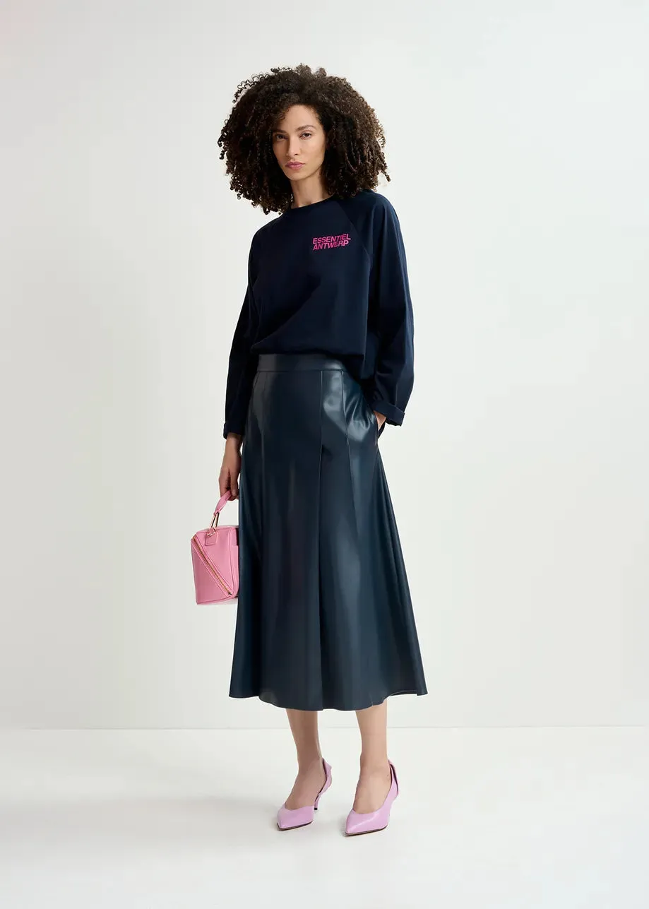 Essentiel Antwerp Geeuw Skirt in Navy