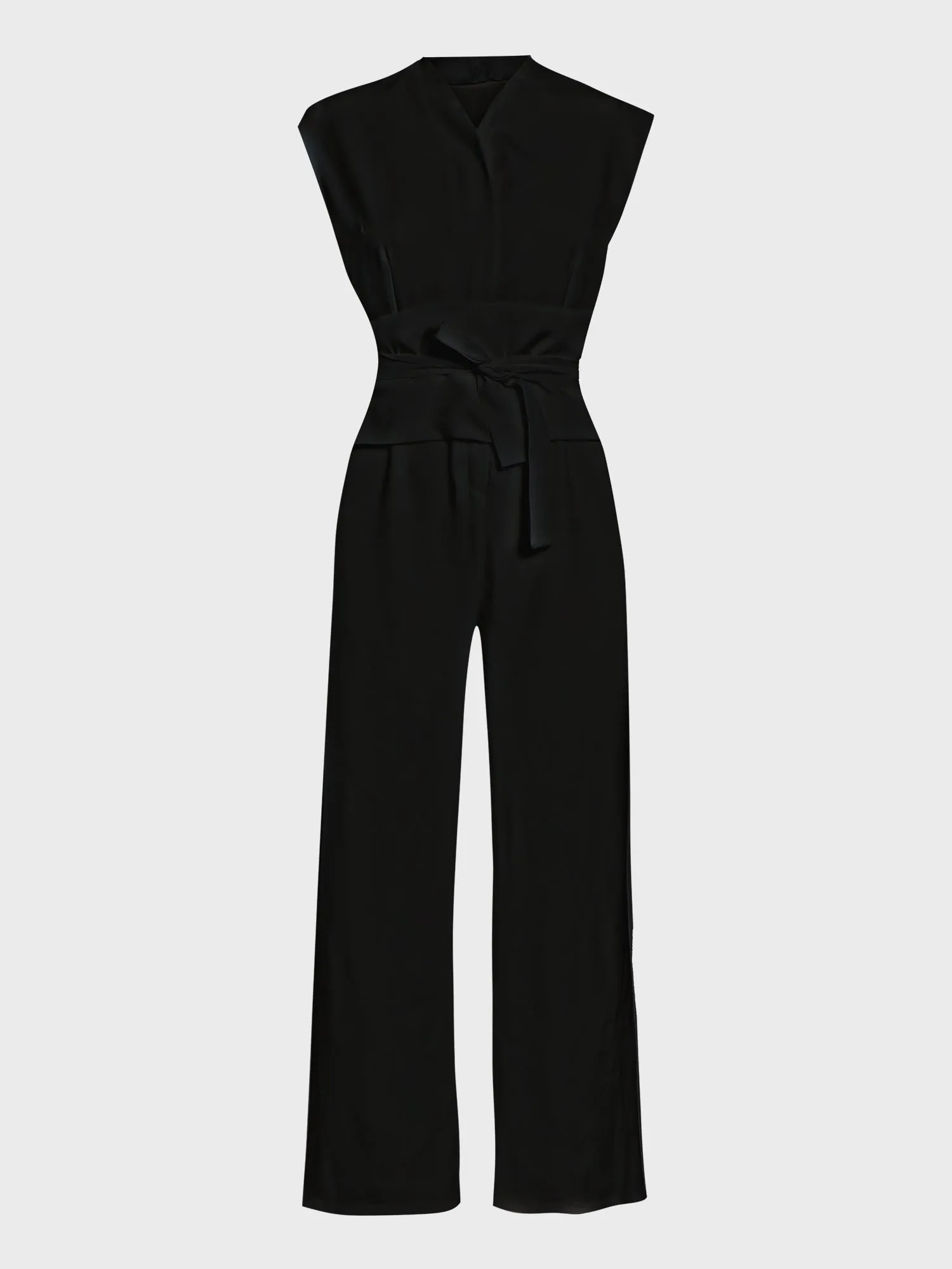 Euro Glam Lace Up Jumpsuit Sleek & Sexy Style