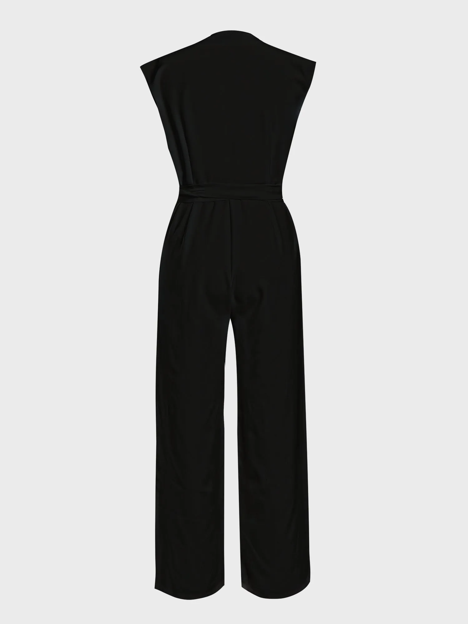 Euro Glam Lace Up Jumpsuit Sleek & Sexy Style