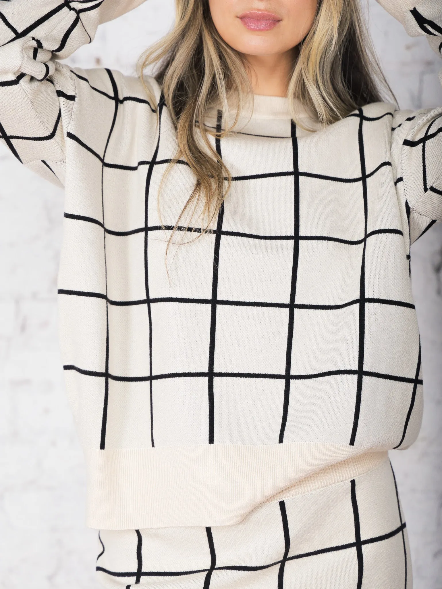 Fabiola Checkered Sweater