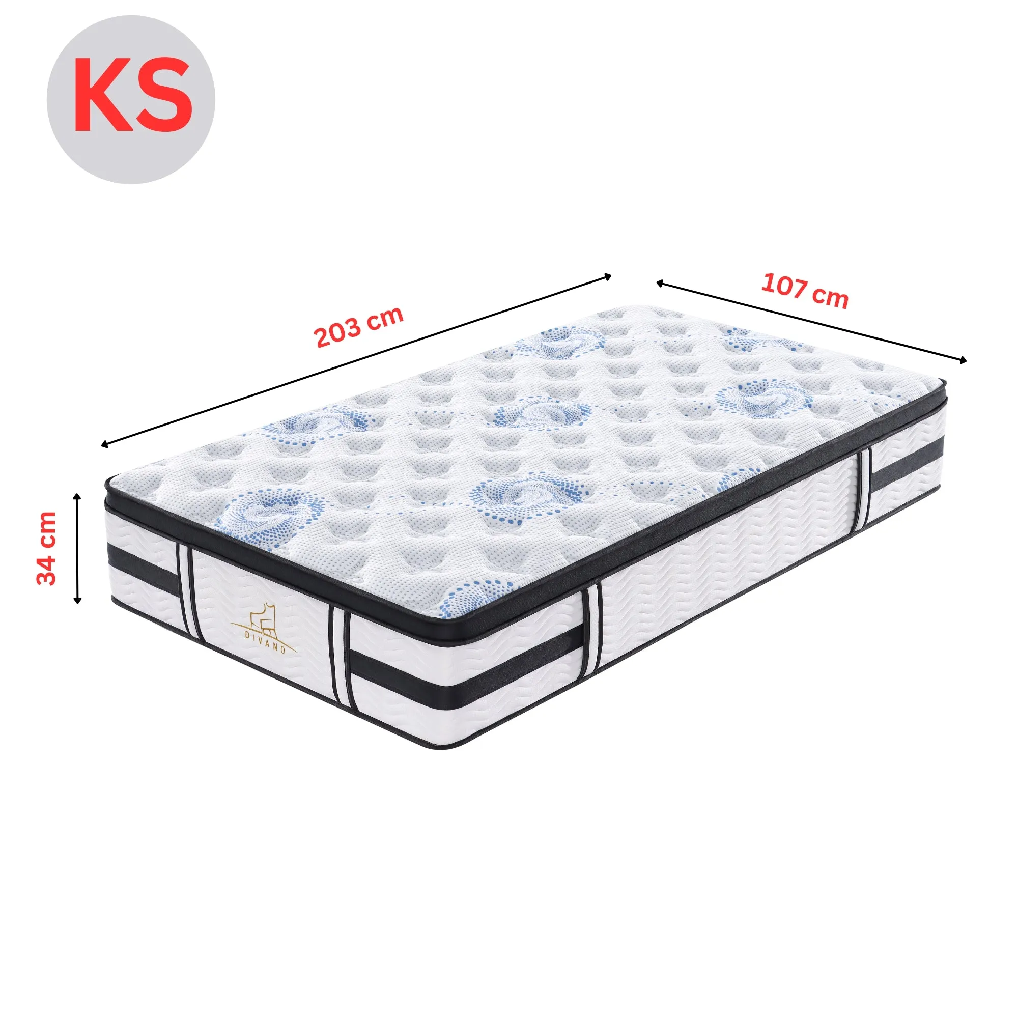 Firm 7 Zones King Single Mattress with Pocket Springs