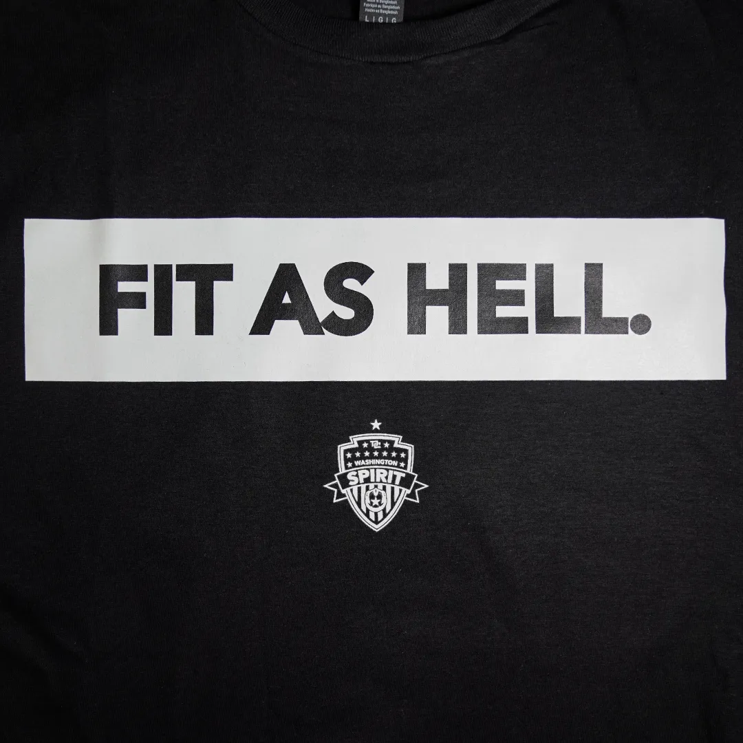 FIT AS HELL. - Andi Sullivan - Short Sleeve Adult Te