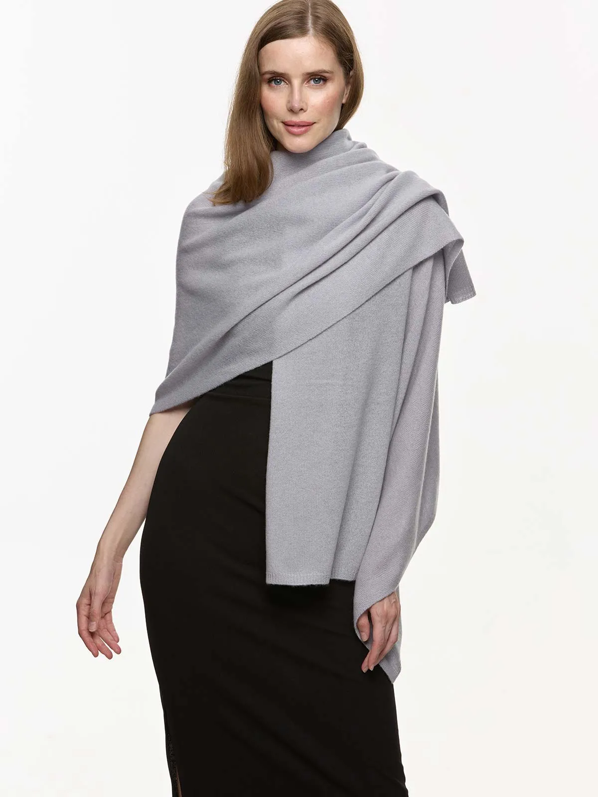 FlexKnit Silver Cashmere Wrap