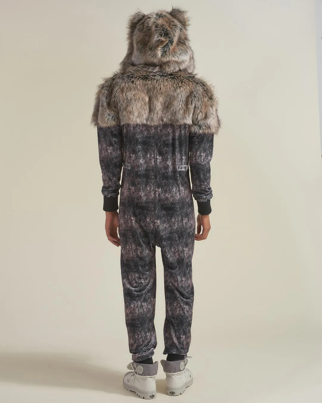 Grazer Wolf Artist Edition Faux Fur Animal Onesie | Men's