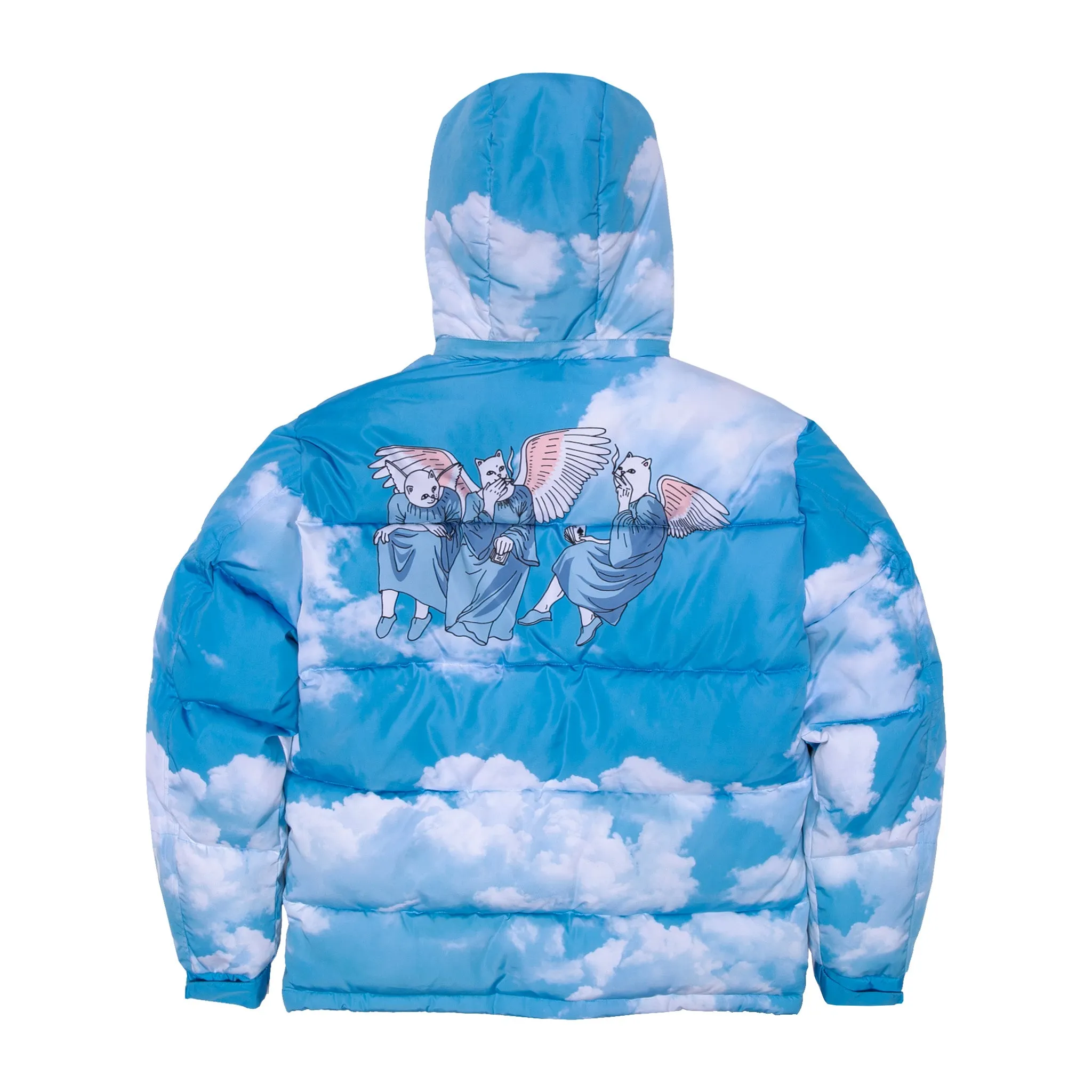 Heaven And Hell Puffer Jacket (Blue)