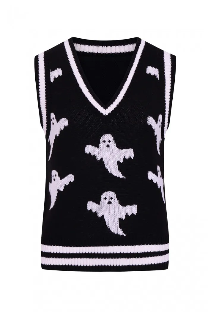 Hell Bunny Ghost Vest Knitted