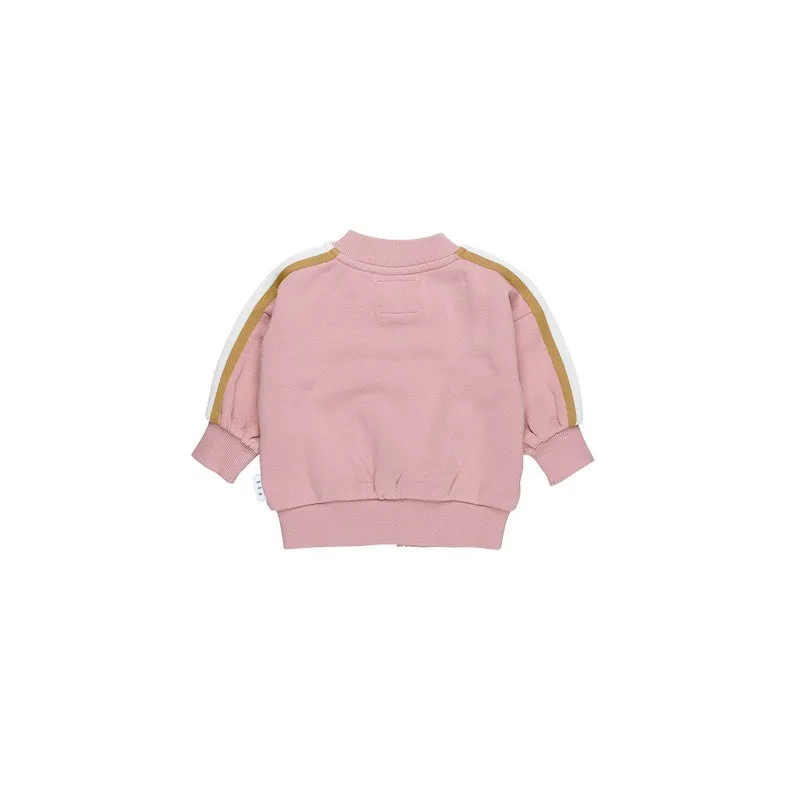 Huxbaby Dusty Rose Retro Track Jacket