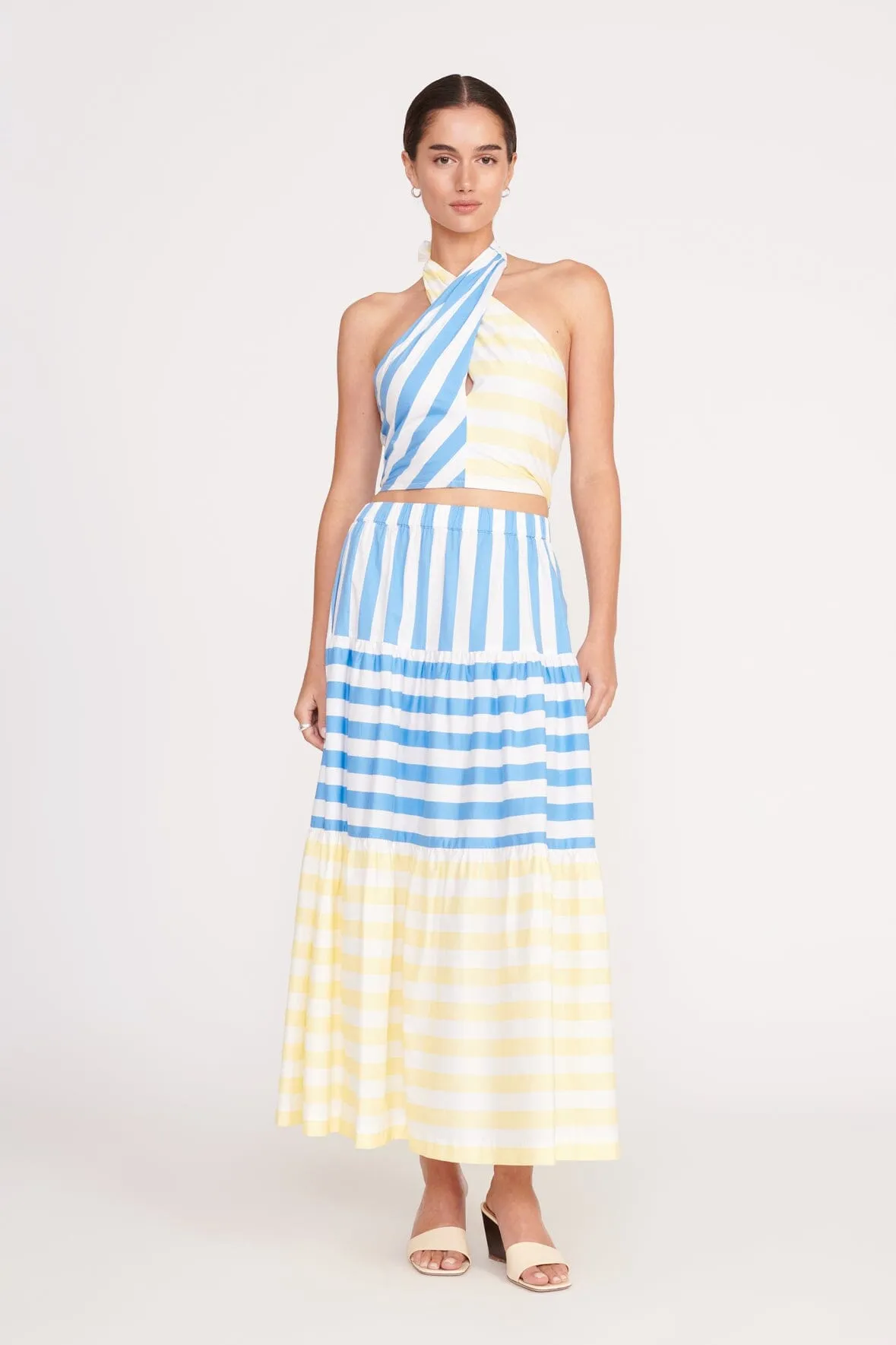 IDALINO SKIRT | BUTTERCUP SEASHORE STRIPE