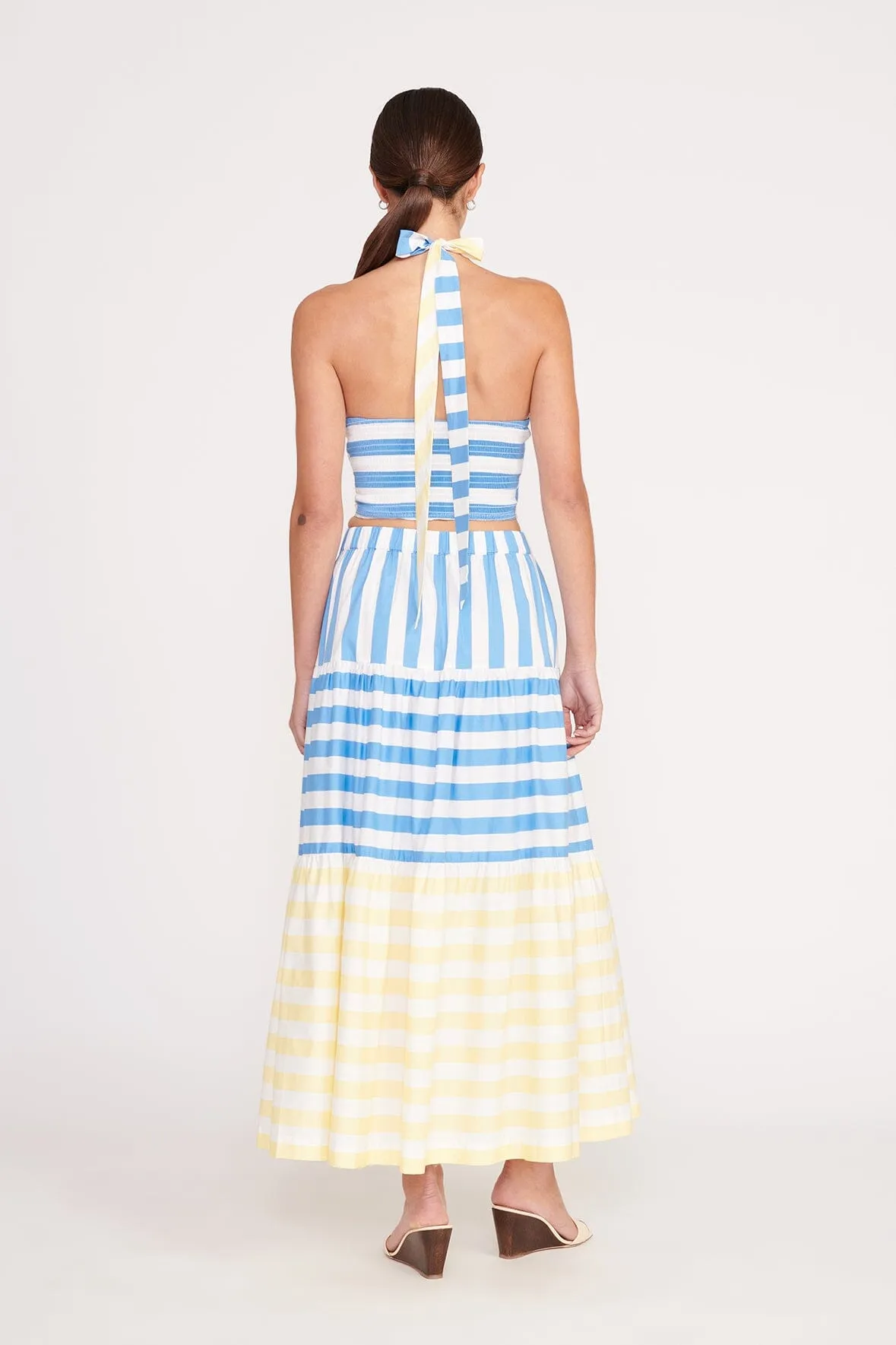 IDALINO SKIRT | BUTTERCUP SEASHORE STRIPE