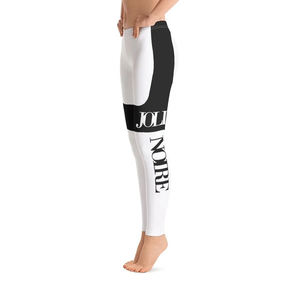 JOLIE NOIRE Leggings White/Black (Plus)