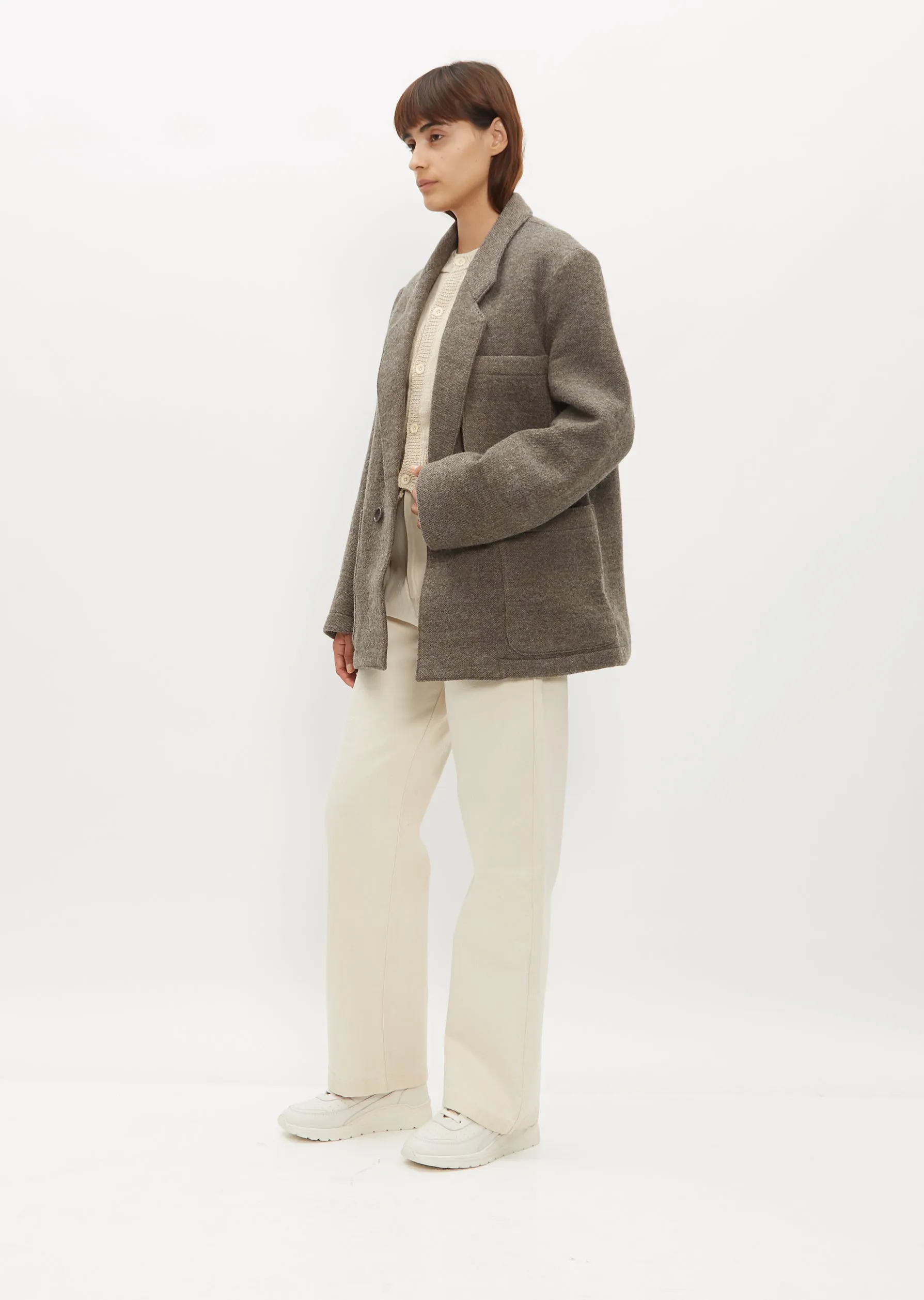 Juri Wool Jacket — Mud Grey