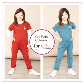 Kenzie Jumpsuit Rust & Teal (2 for €35)