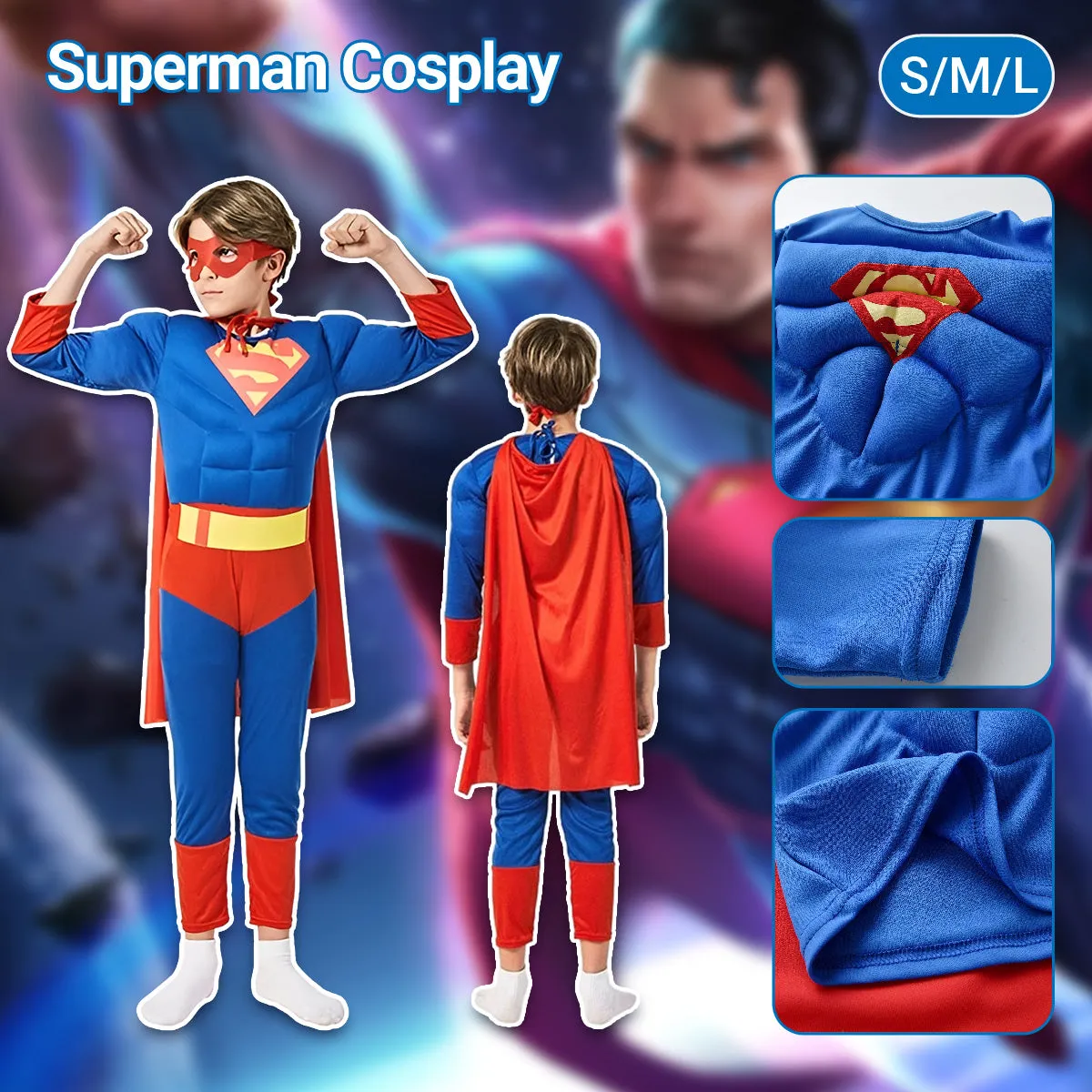 Kids' Superhero Flight Suit Cosplay