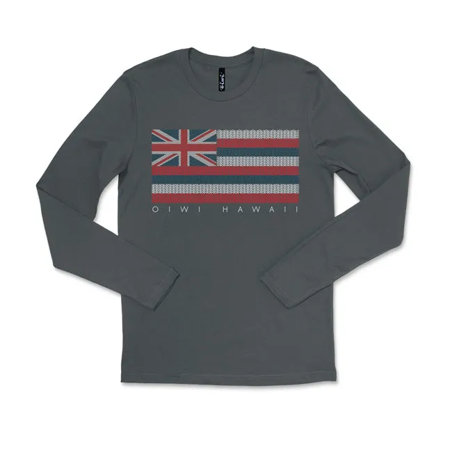 Kākau Hawaiian Flag Long Sleeve T-shirt