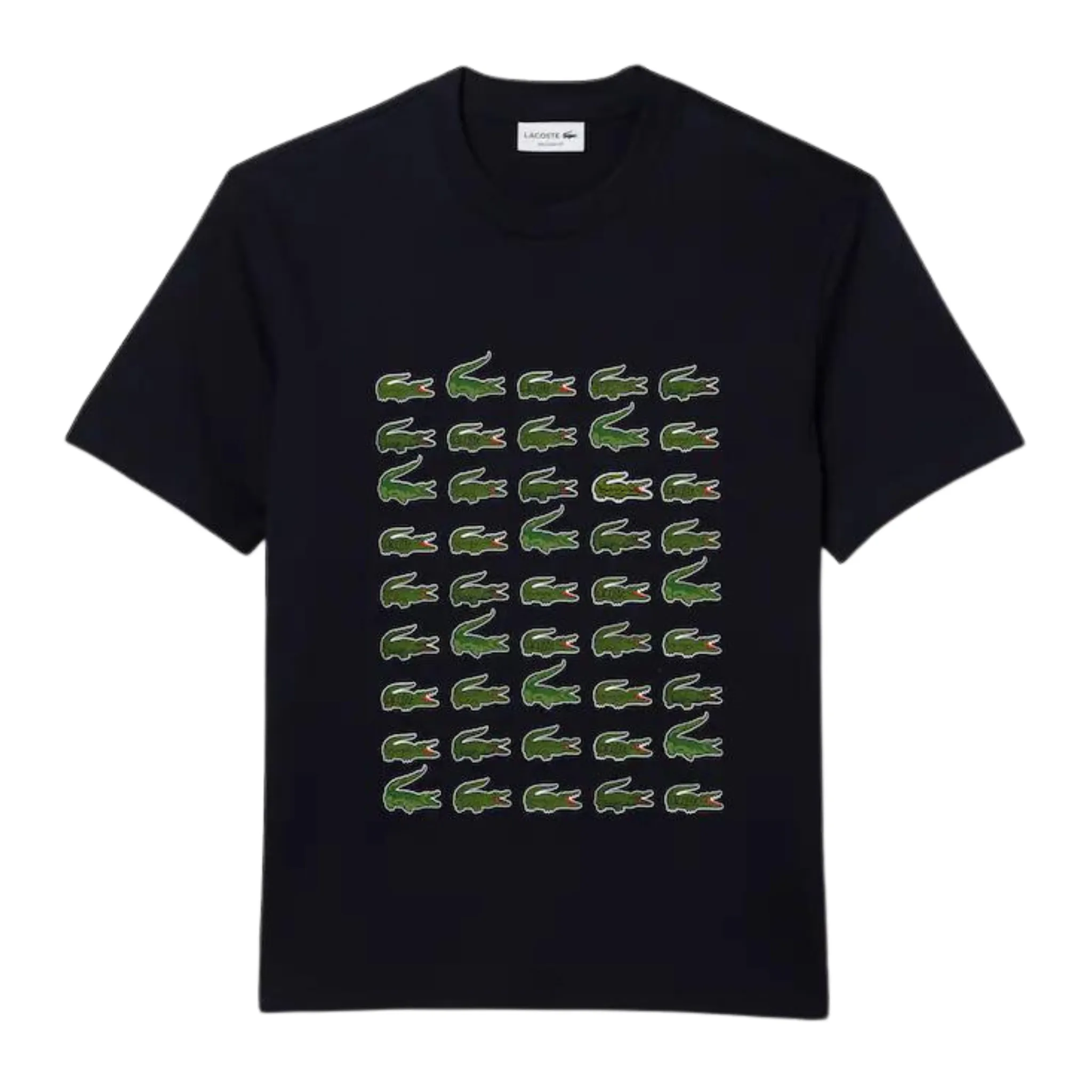 Lacoste Relaxed Fit Iconic Print T-Shirt (Navy)