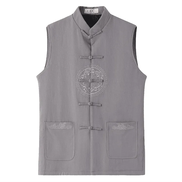 Lined Tang Waistcoat with Embroidery