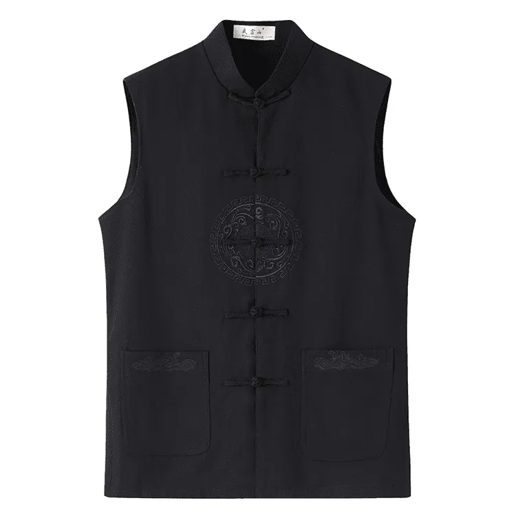 Lined Tang Waistcoat with Embroidery