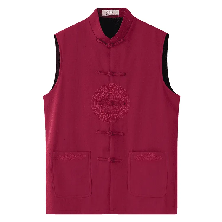 Lined Tang Waistcoat with Embroidery