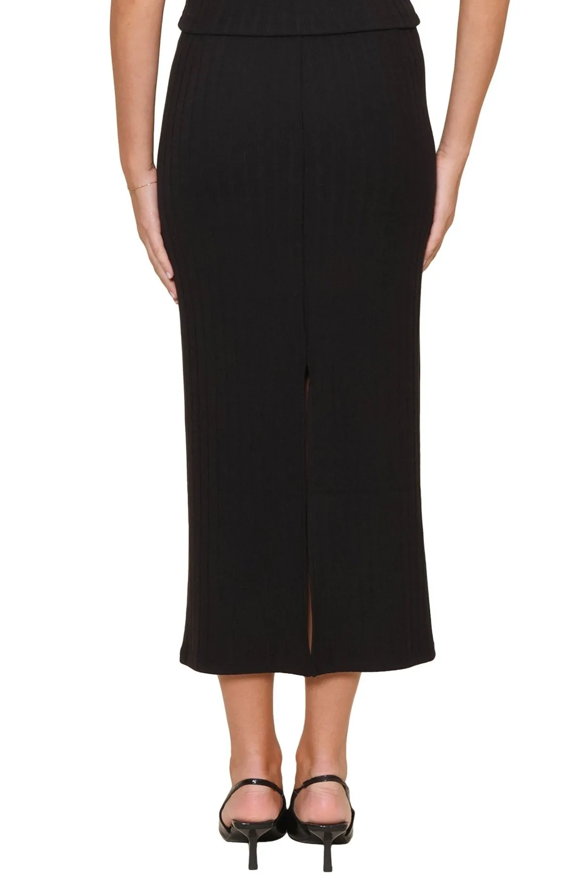 Louisa Rib Midi Skirt