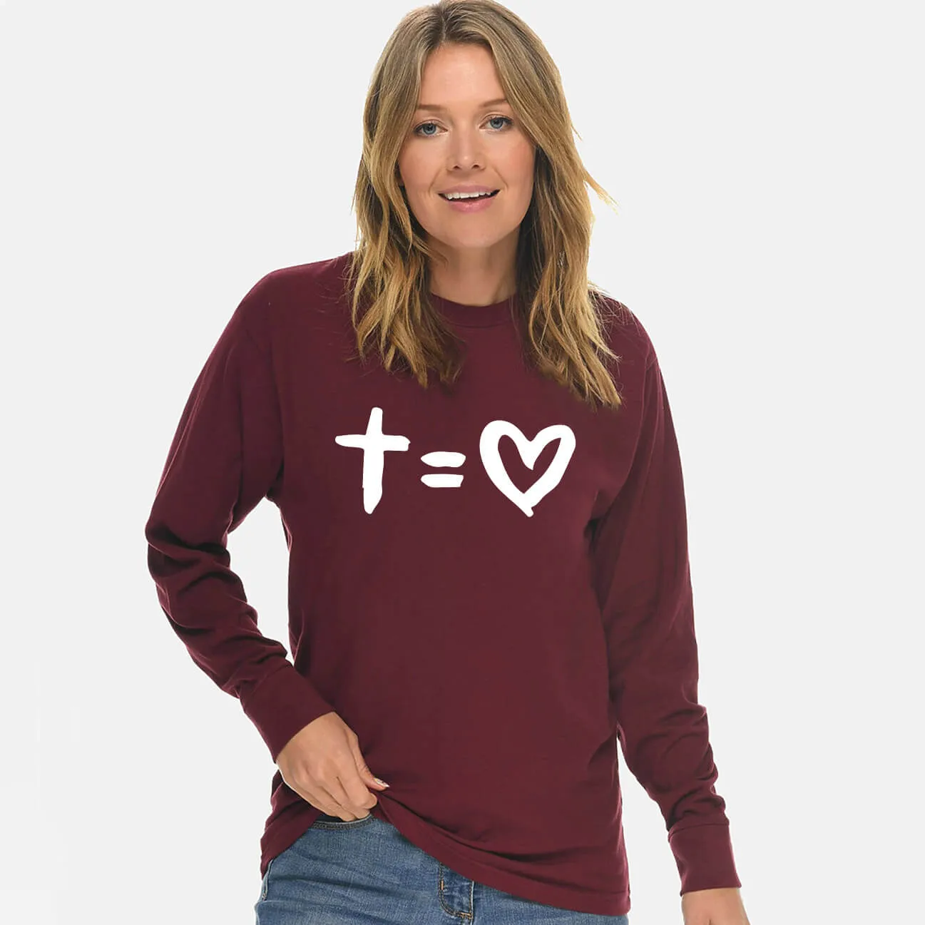 Love The Cross Unisex Long Sleeve T Shirt