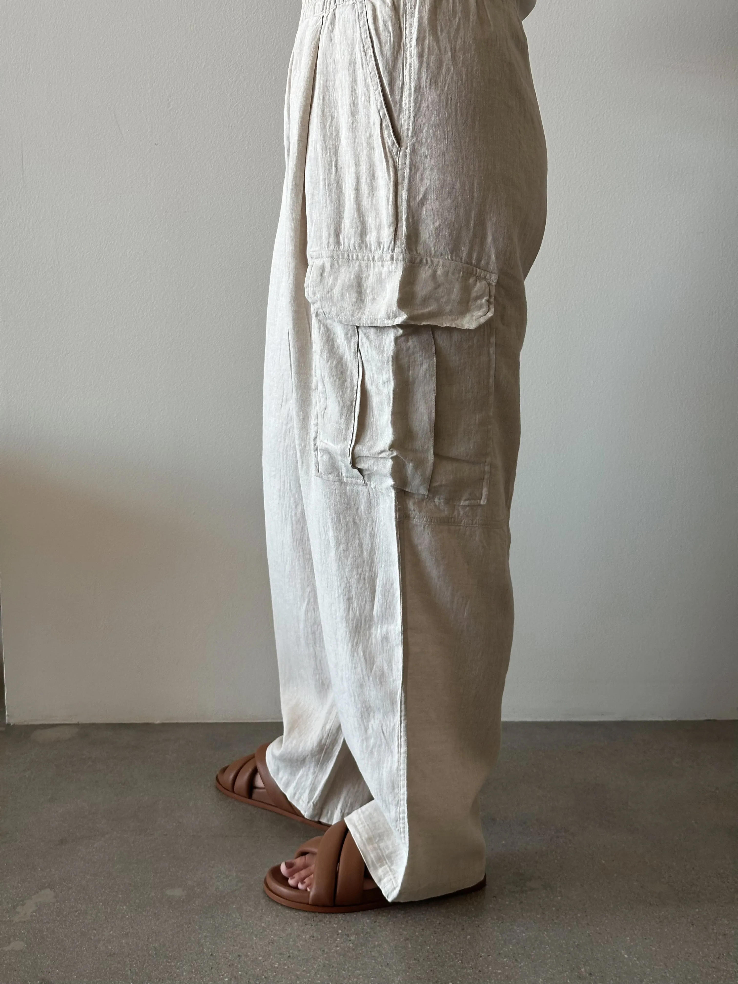 Luca Linen Pants - Natural