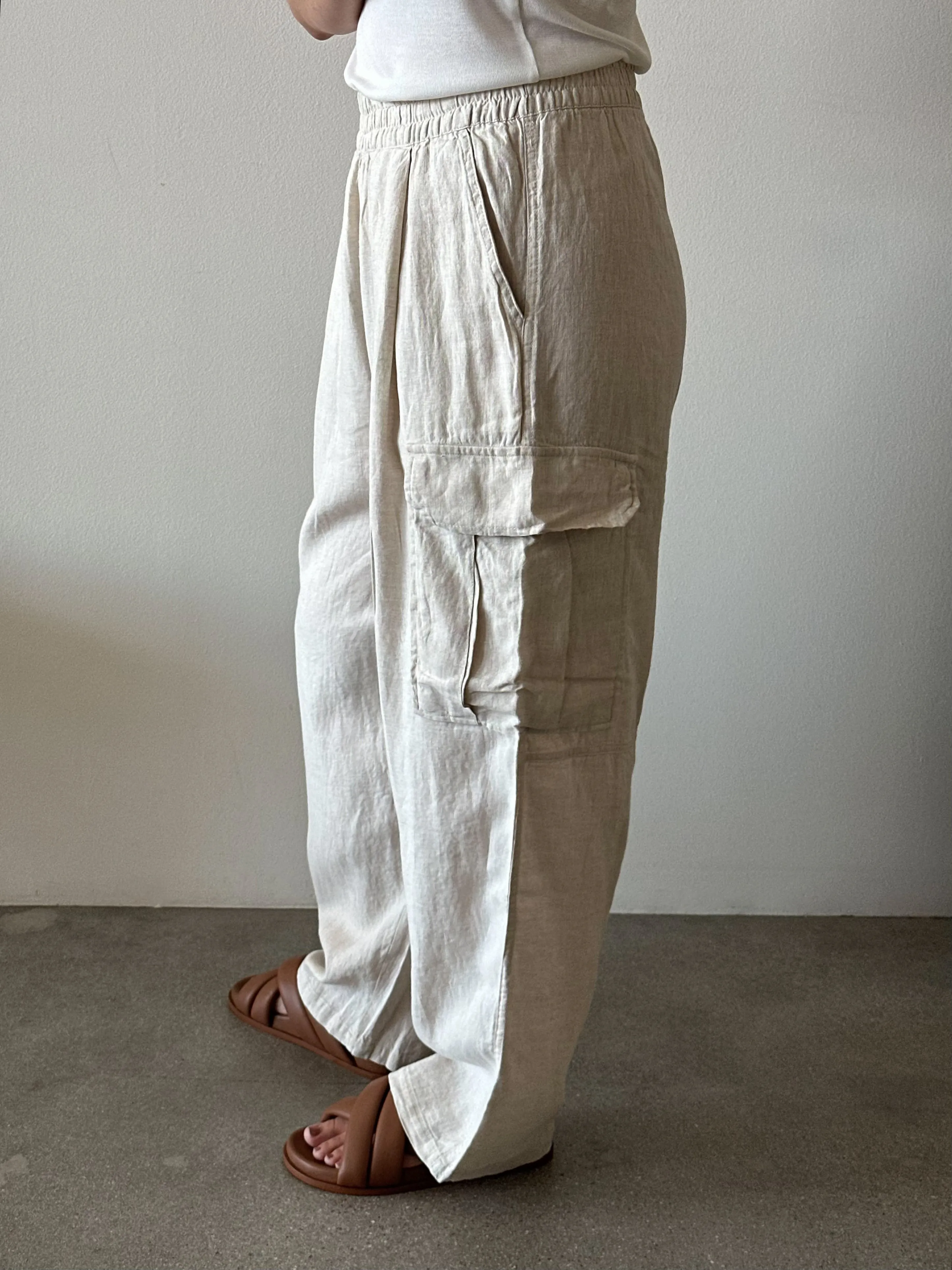 Luca Linen Pants - Natural