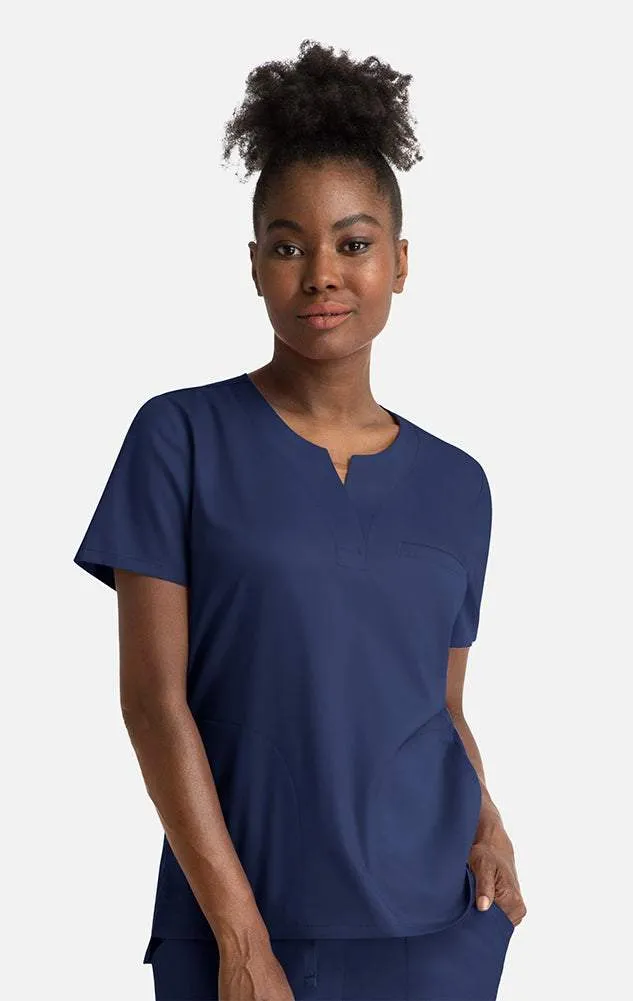 Matrix Everyday  Women's Notched Crew Neck Scrub Top 3504