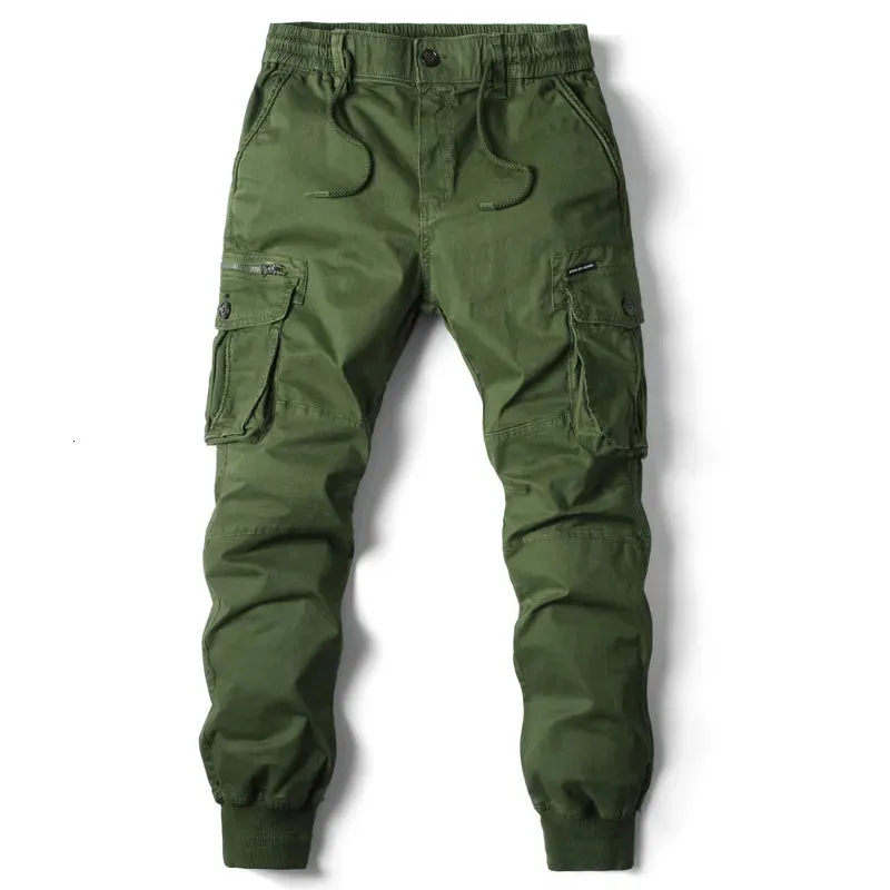 Men's Pants Cargo Pants Men Jogging Casual Pants Cotton Full Length Military Mens Streetwear Mens Work Tactical Tracksuit Trousers Plus Size 230317