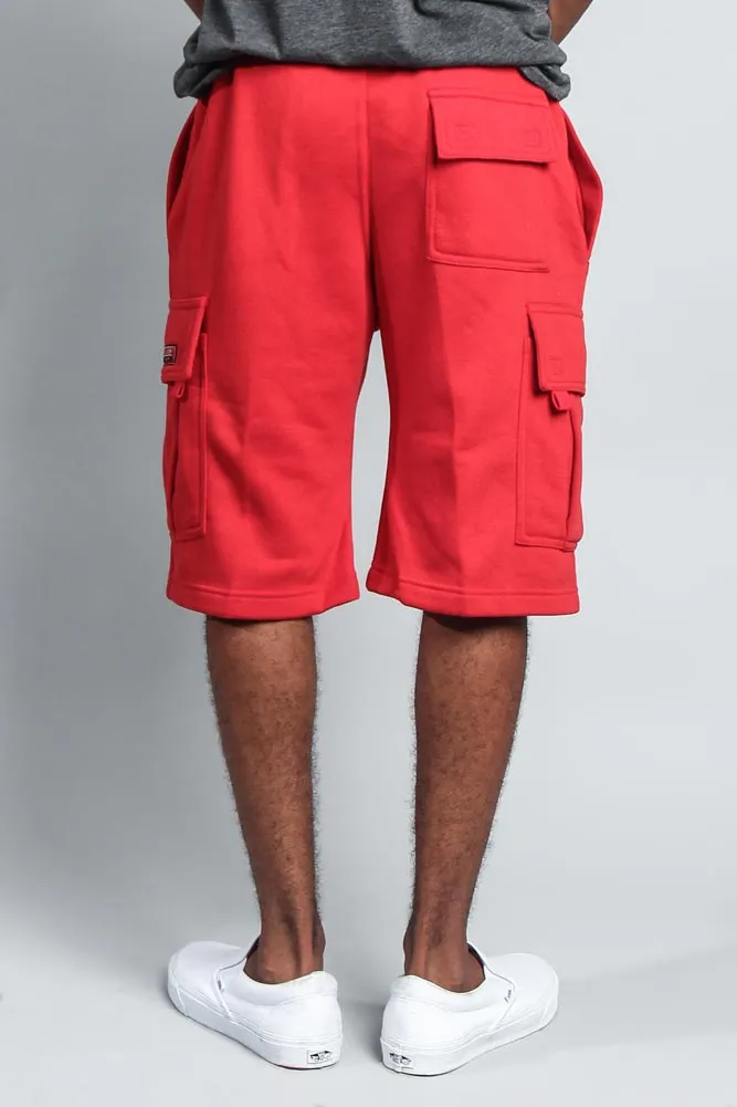 Men's Solid Fleece Heavyweight Cargo Shorts