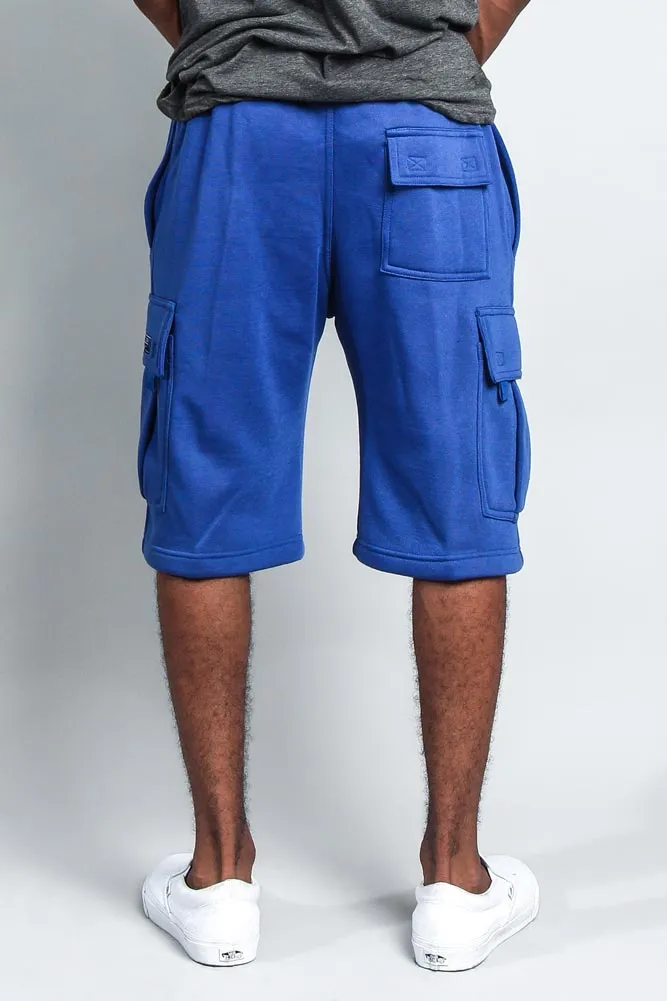 Men's Solid Fleece Heavyweight Cargo Shorts