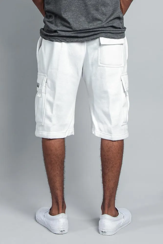 Men's Solid Fleece Heavyweight Cargo Shorts