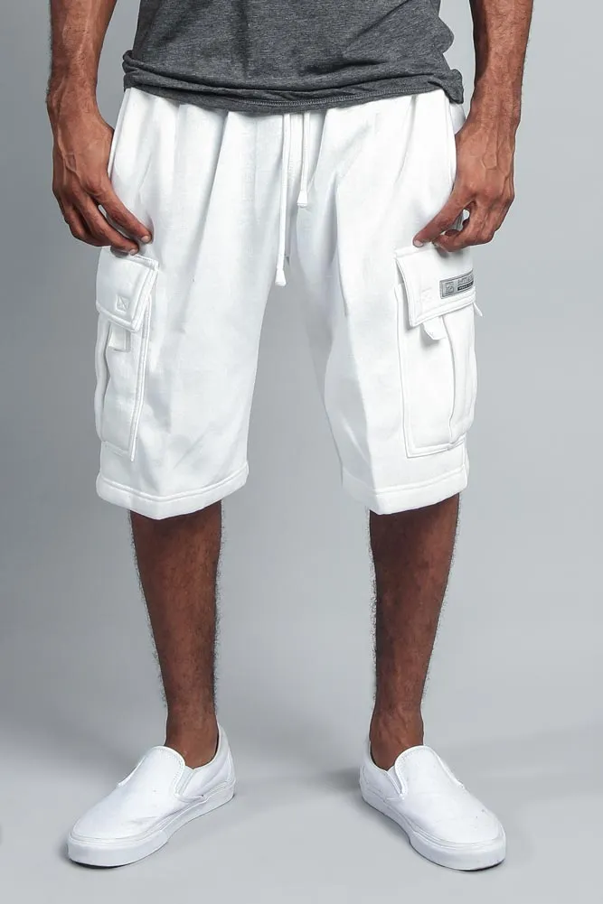 Men's Solid Fleece Heavyweight Cargo Shorts