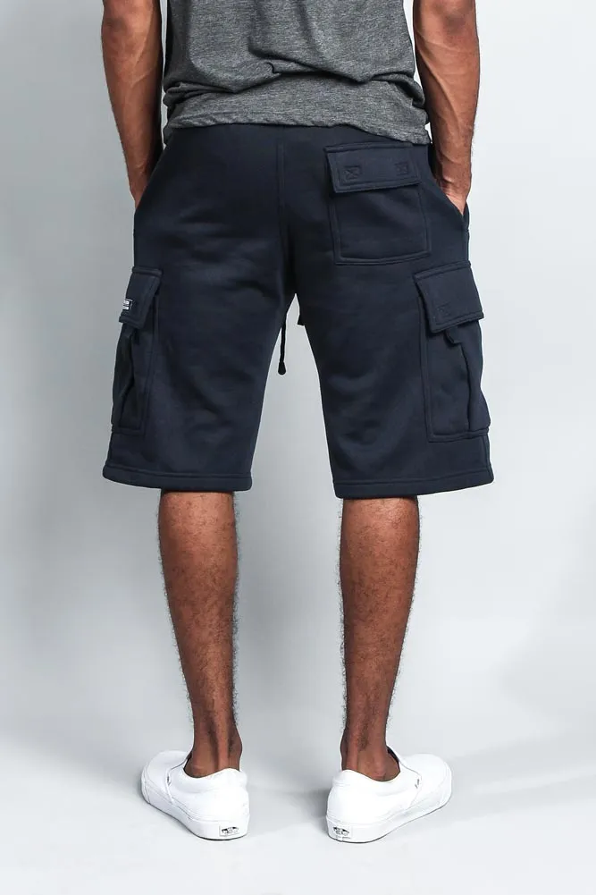 Men's Solid Fleece Heavyweight Cargo Shorts