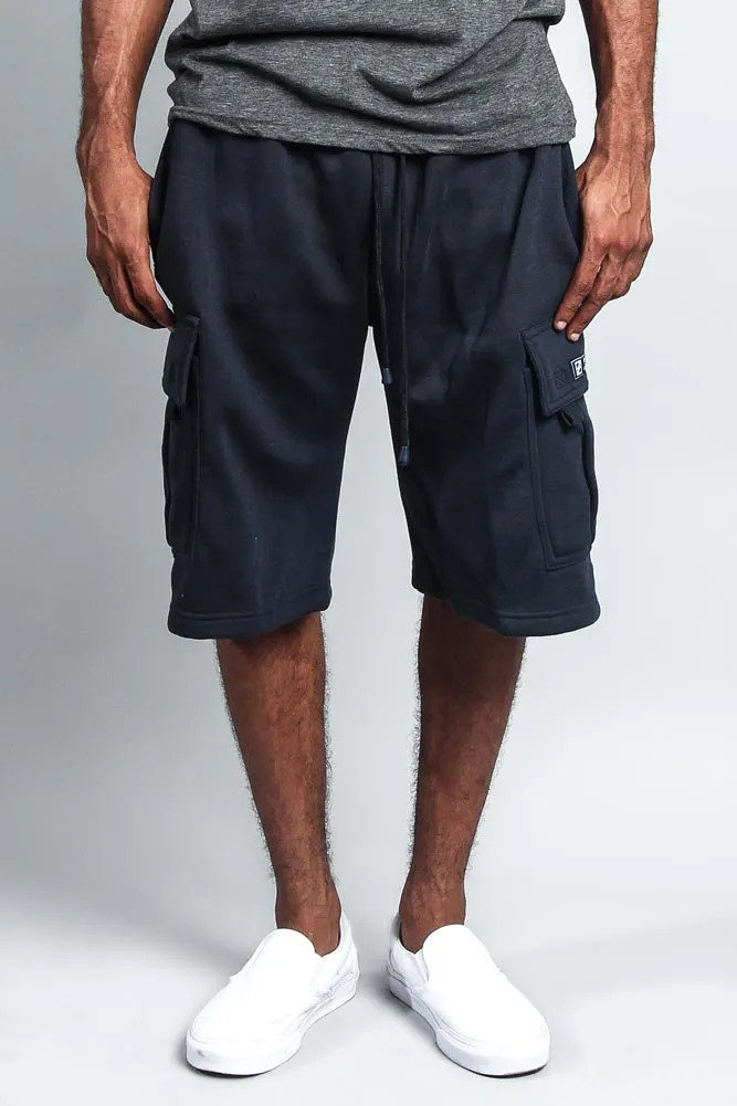 Men's Solid Fleece Heavyweight Cargo Shorts