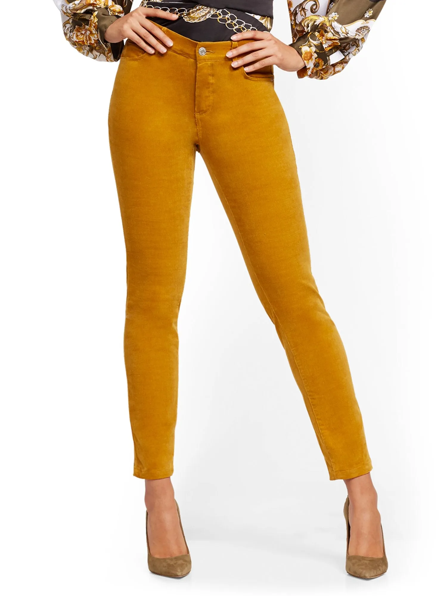 Mid-Rise Super-Skinny Jeans - Corduroy