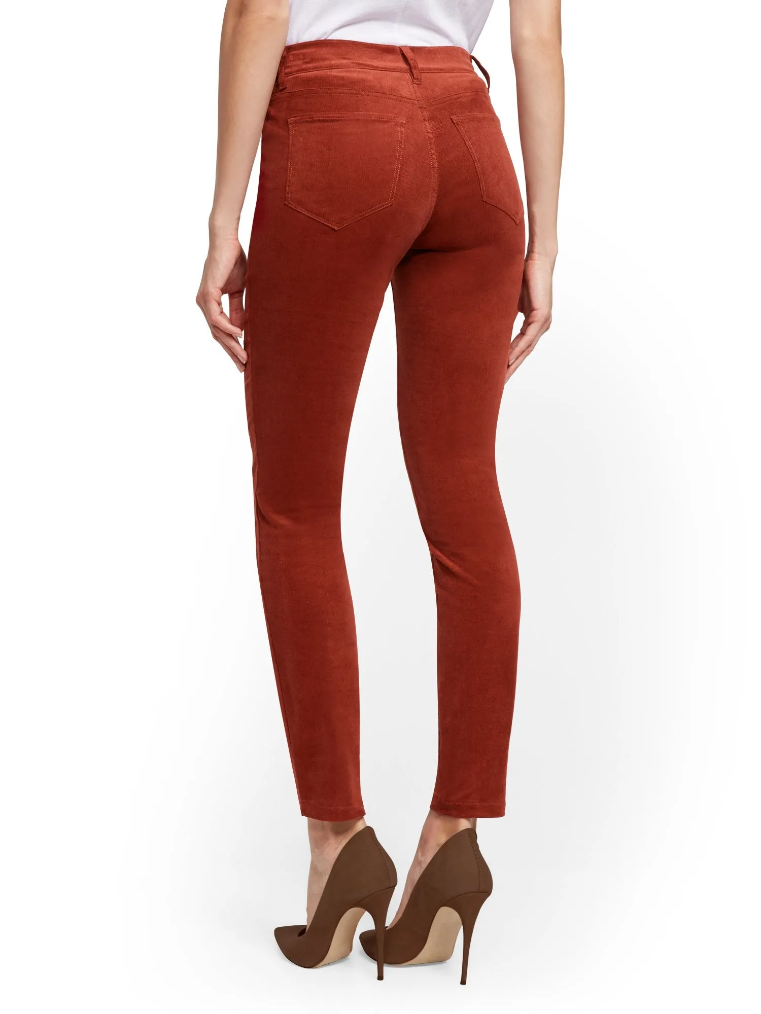 Mid-Rise Super-Skinny Jeans - Corduroy