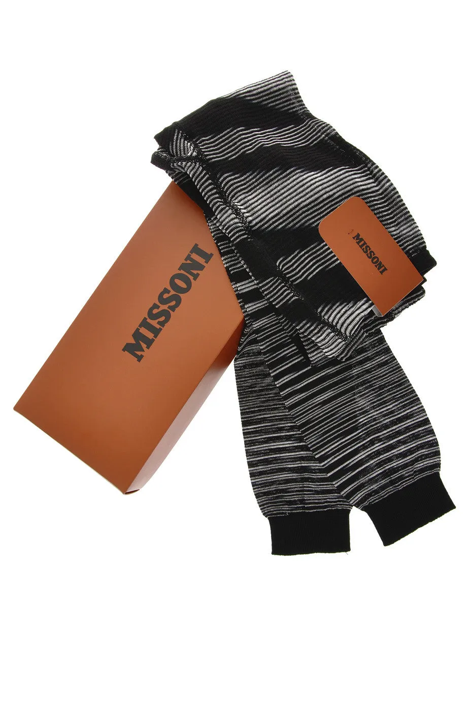 MISSONI LINES Black Woven Leggings