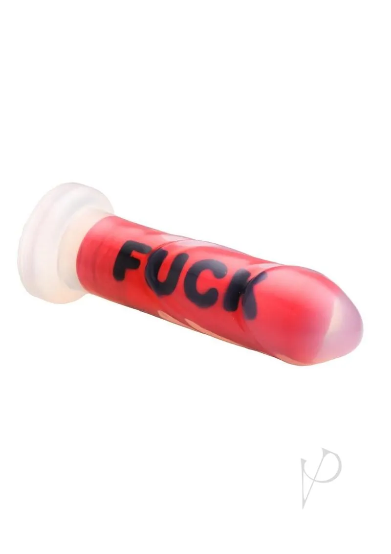 Ms Fuck Silicone Dildo Red/clr