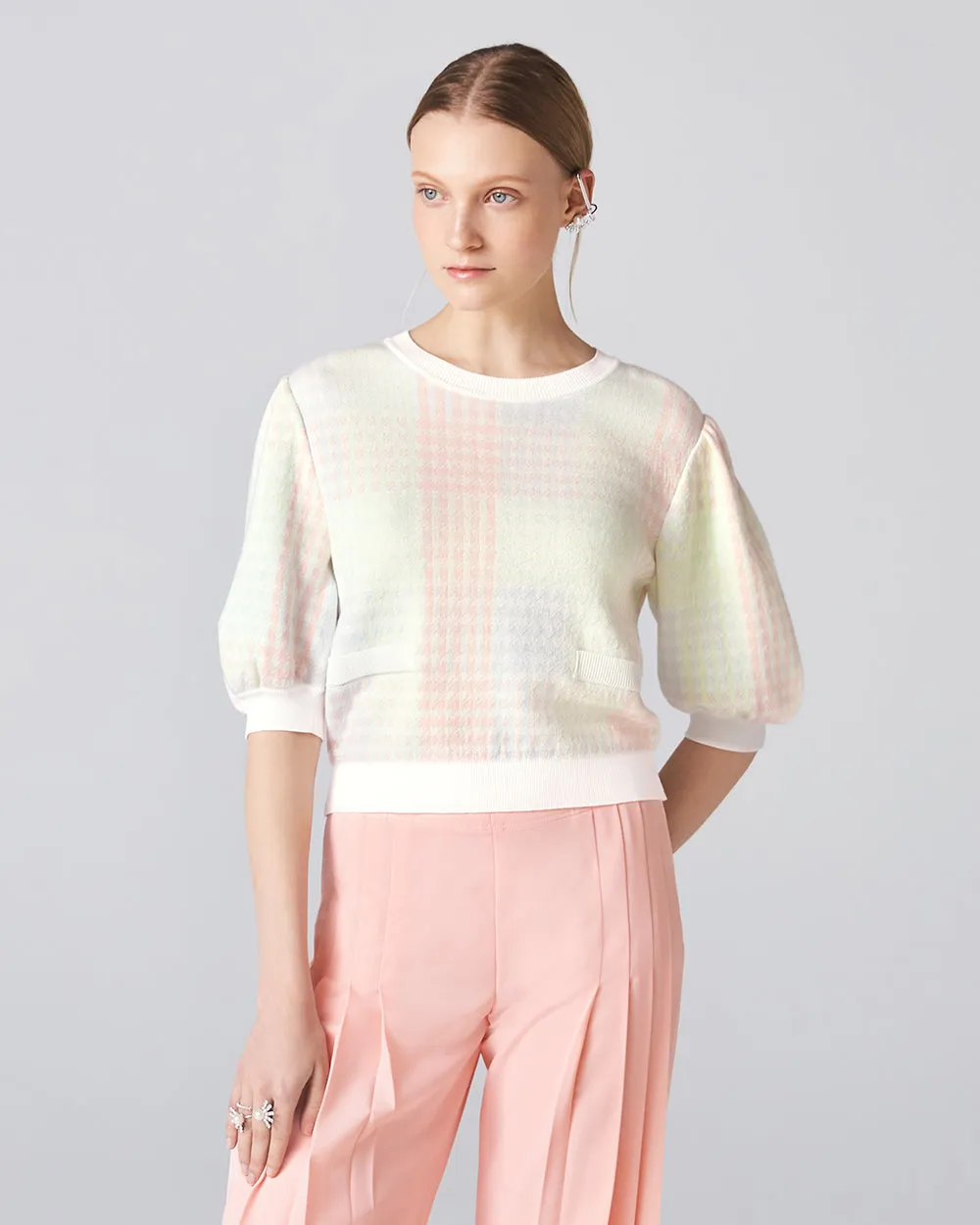 Multi Cotton Candy Knit Top